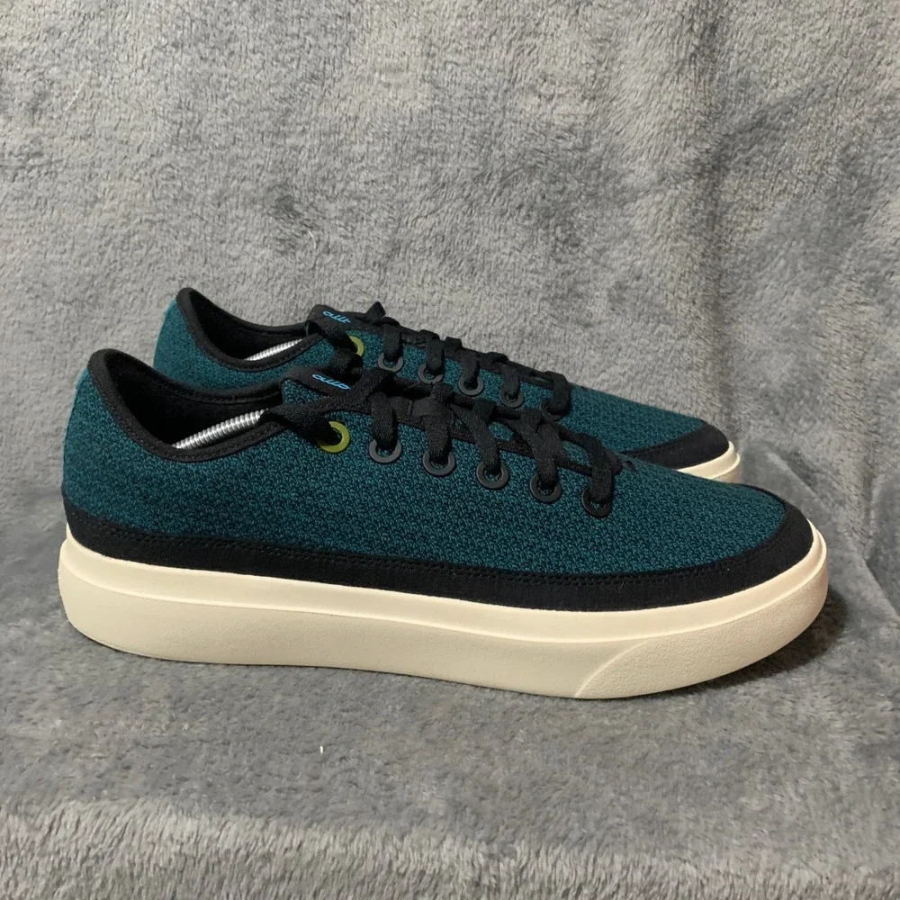Allbirds Wool Piper 2 Teal Black Mens Sneakers WP2 M13.5 Low Top Shoes
